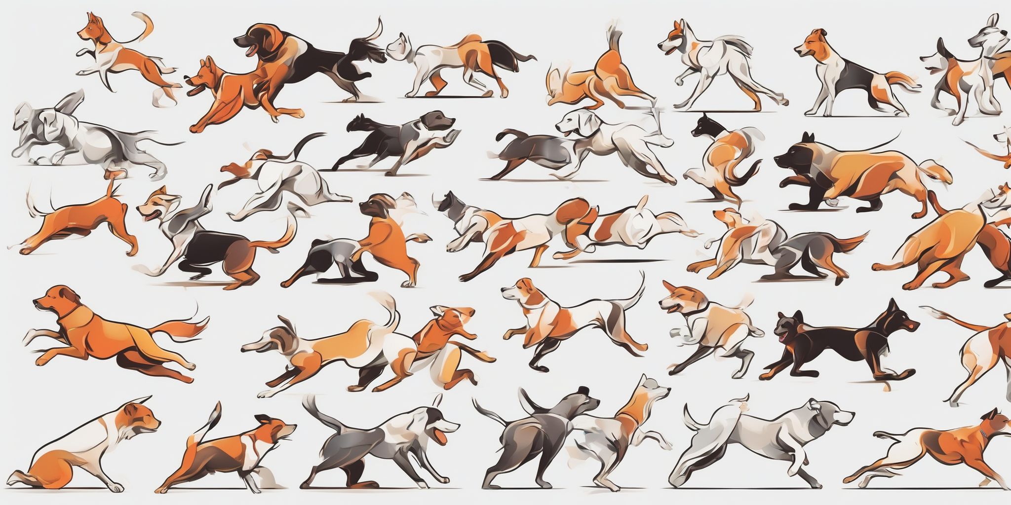 agility in illustration style with gradients and white background