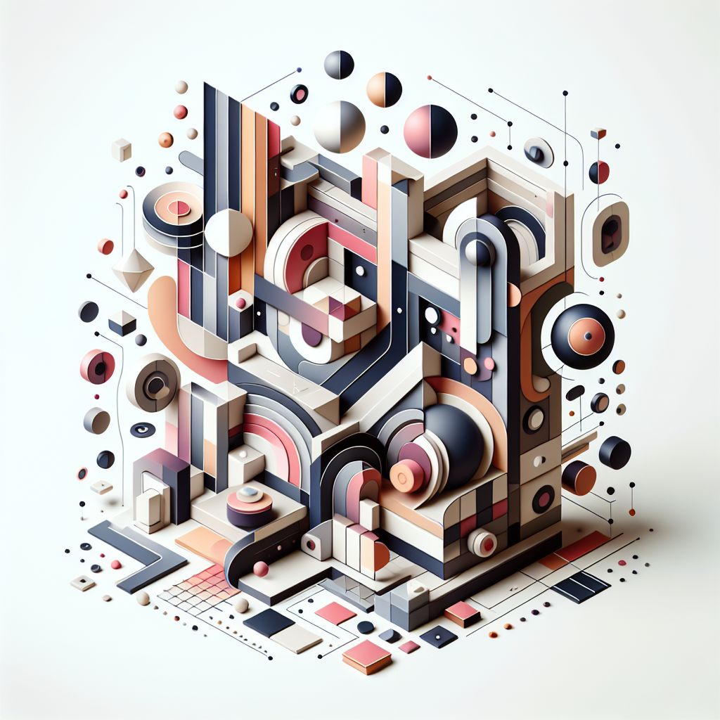 Innovation in illustration style with gradients and white background